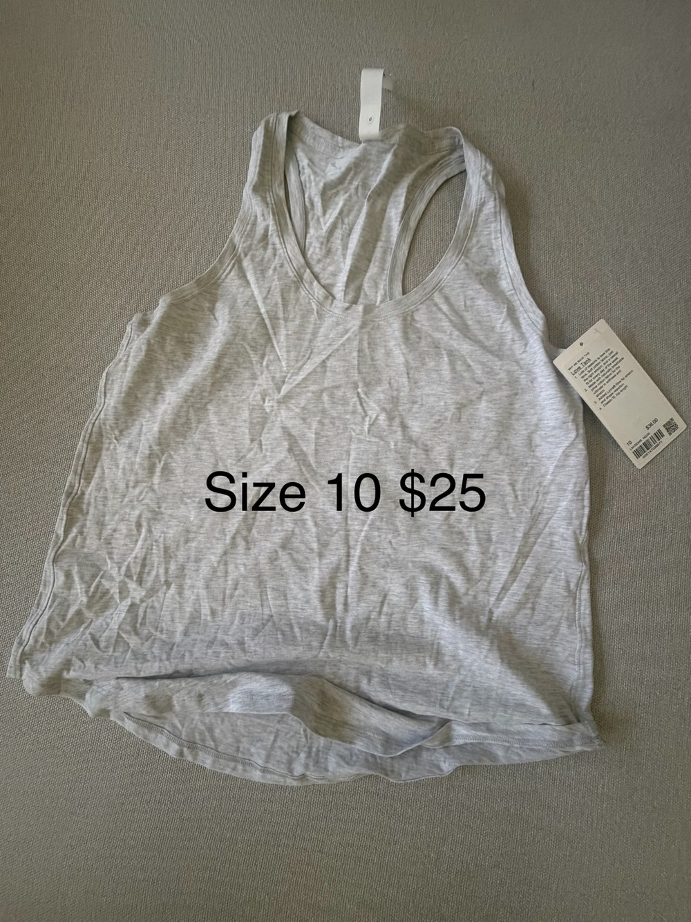 lululemon athletica Light Gray Racerback Tank